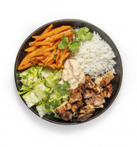 Burrito bowl with chicken